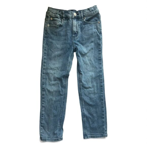 Kith Kids Blue Denim Jeans Size 7 Classic Straight Everyday Streetwear Casual